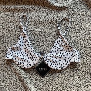 Plunge bikini top